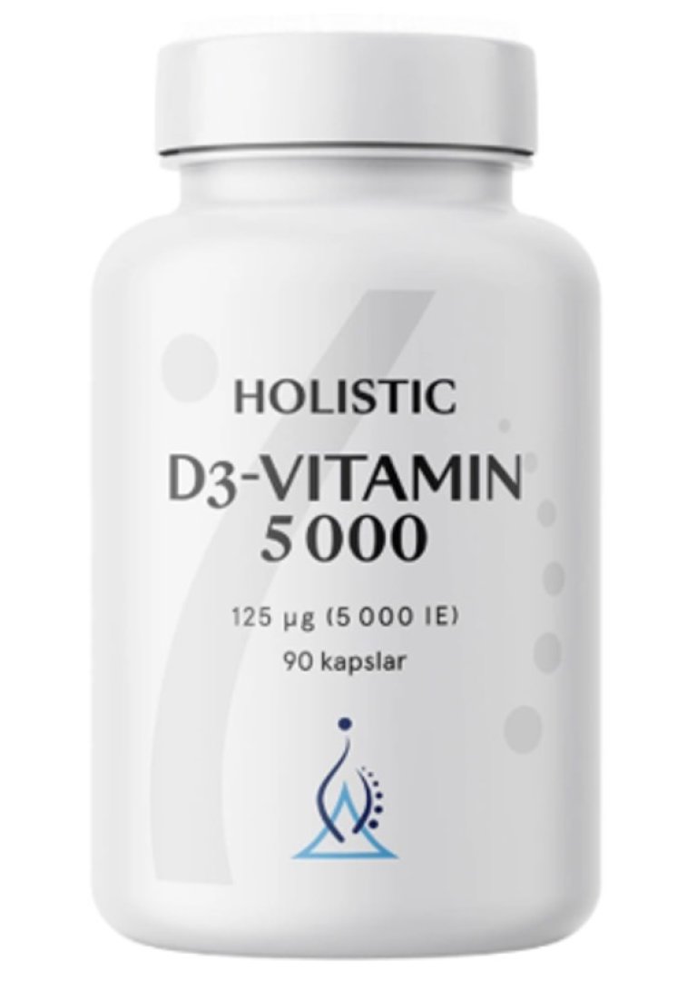 Holistic D3-vitamin 5000, 90 caps 