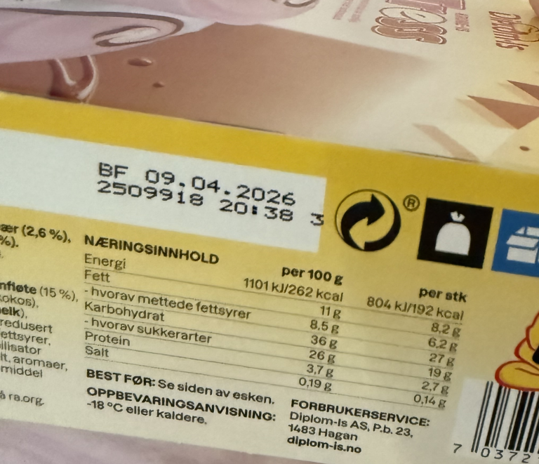 Innholdsdeklarasjon Tress is