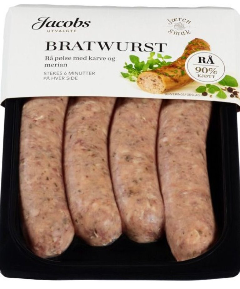 Pakke med Jacobs bratwurst