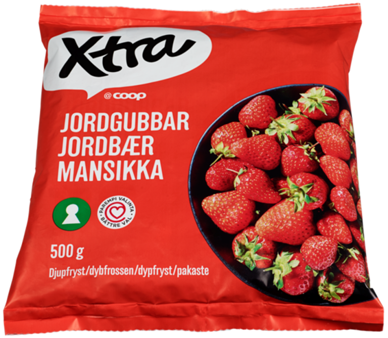 Dypfryste jordbær